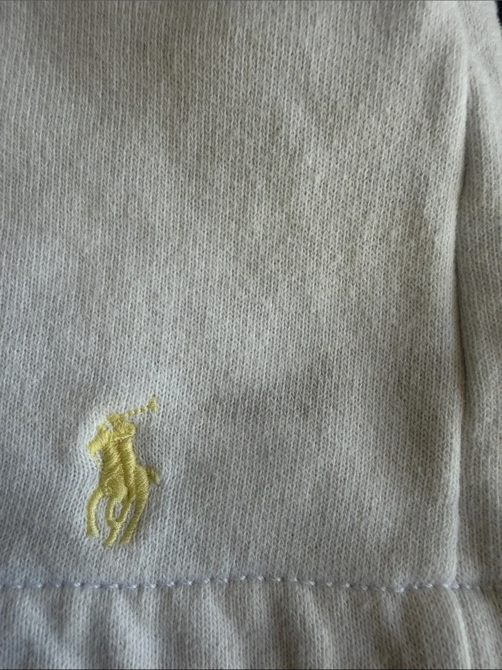 Polo Ralph Lauren White Terry Shorts Multicolor Pony Logo Kids XL 16